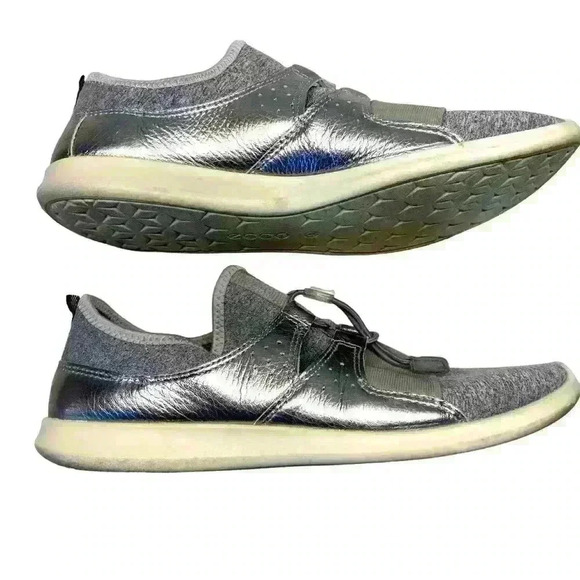 ECCO Women's Sense Toggle Fashion Sneaker Metallic Stone Size 41 (9-9.5) Slip On - Picture 7 of 12